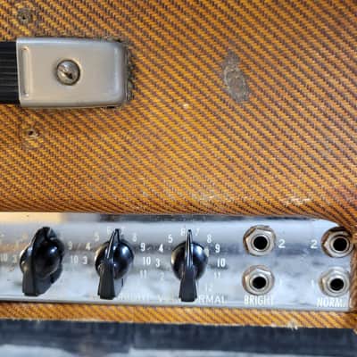 1959 Fender High Power Twin 5F8-A 80-Watt 2x12" Guitar Combo image 6