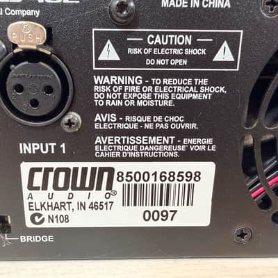 Crown XLS 402 2-Channel Professional Power Amplifier 2U Rackmount 900W Bridged 2000's image 9