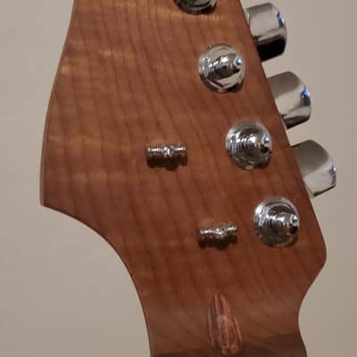 Warmoth Hybrid Tele 2022 - Black-Red-Yellow Burst - Right Hand Reverse image 8