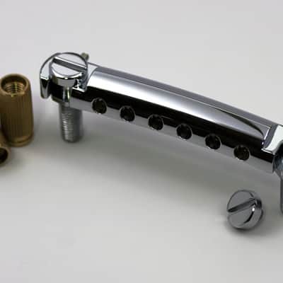 TonePros VTNA-N Vintage Aluminum Wraparound Tailpiece Nickel image 2