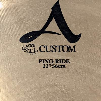 Zildjian 22" A Custom Ping Ride Cymbal 1991 - Present - Brilliant image 3