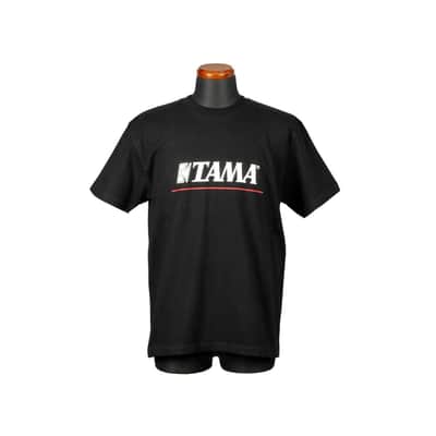 Tama Logo T-Shirt Black w/Red Line Small image 3
