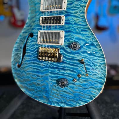 PRS 2025 Wood Library Special 22 Semi Hollow, Custom - Quilt, Aquableaux, Paisley Case, Signature Dealer / 555 image 4