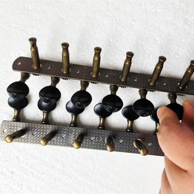 Vintage Bronze 12 String Classical Guitar Tuning Machines Set image 5