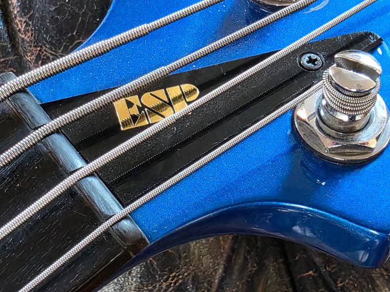 ESP Custom Shop Horizon Bass "The Smurf" Precision Jazz PJ Bass Guitar image 1