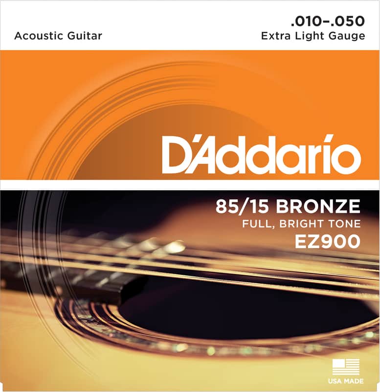 D'Addario EZ900 85/15 Bronze Acoustic Guitar Strings Extra Light 10-50 image 1