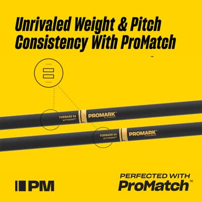 Promark Rebound 5B ActiveGrip Clear Hickory Drumstick, Acorn Wood Tip image 8