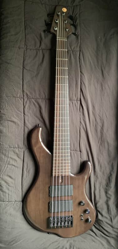 Muckelroy HMC 6 String Custom 2020 - Gloss black body and satin neck, lightweight, neck through image 1