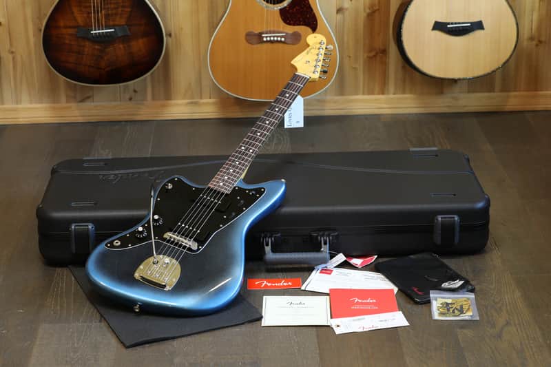 Lefty! 2023 Fender American Professional II Jazzmaster w/ Rosewood FB Electric Guitar Dark Night + COA OHSC