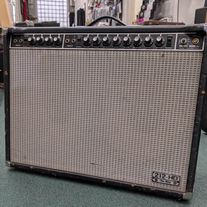 Music Man 212-HD One Thirty 2-Channel 130-Watt 2x12" Guitar Combo 1974 - 1979 - Black image 1
