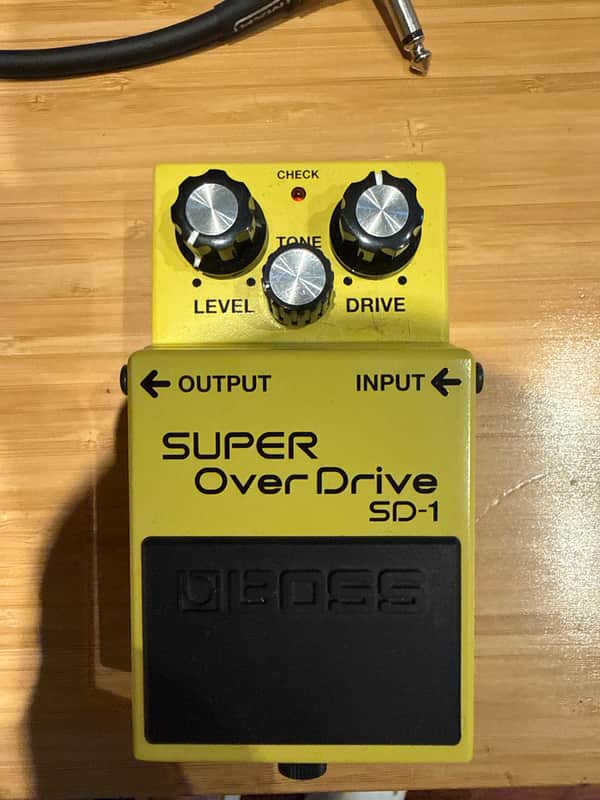 Boss SD-1 Super OverDrive (Silver Label) 1997 - Present - Yellow image 1