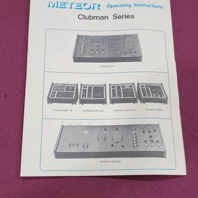 Vintage Meteor Light & Sound Clubman One-One DJ Mixer image 10