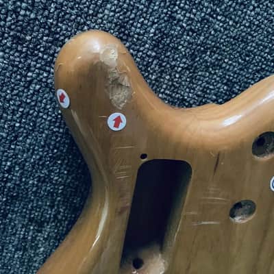 Solid Alder Wood 4 String Bass Body image 14