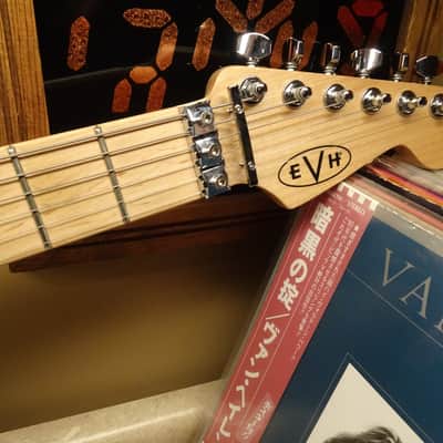 EVH Striped Series "Circles/See Ya" 2014--The OG --Titanium and Brass Hot Rodded- - Gloss Black/White image 2