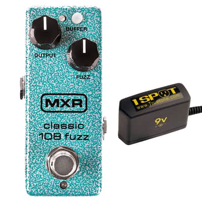 MXR M296 Classic 108 Mini Fuzz Bundle w/ Truetone 1 Spot Space Saving 9v Adapter image 1