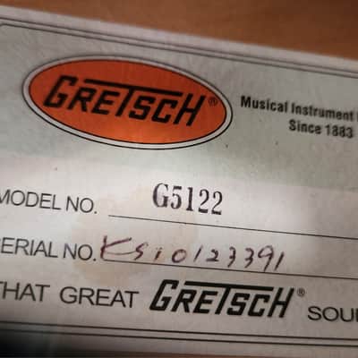 Gretsch G5122 Electromatic Double Cut Hollowbody Tuxedo Black 2008-2013 MIK image 20