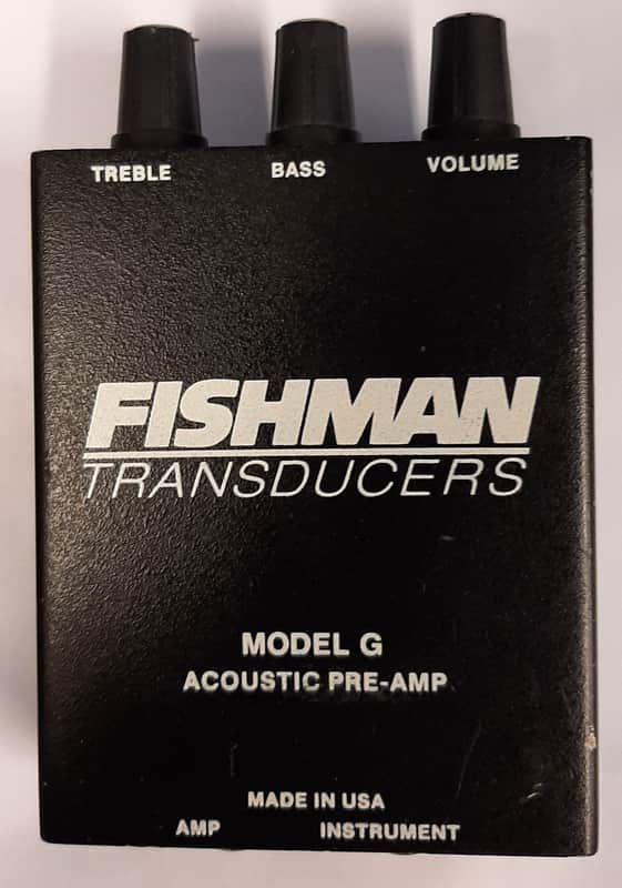 Fishman Model G Acoustic Pre-Amp 90's - black image 1