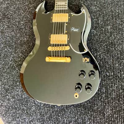 2018 Gibson Custom Shop SG Custom Ebony w/ OHSC, COA, Case Candy & Original Box image 1