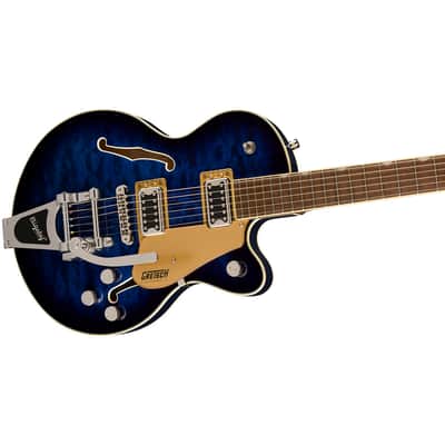 Gretsch Gretsch G5655T-QM Electromatic Center Block Jr. Single-Cut Quilted Maple with Bigsby, Hudson Sky image 4