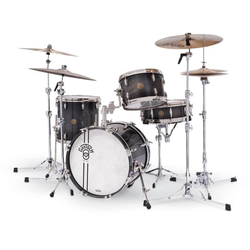Gretsch Limited Edition 140th Anniversary 4pc Drum Set Ebony Stardust image 1