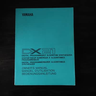 Yamaha DX21 Synth Literature Bundle including the Owner's Manual / Manuel d'utilisation / Bedienungsanleitung image 2