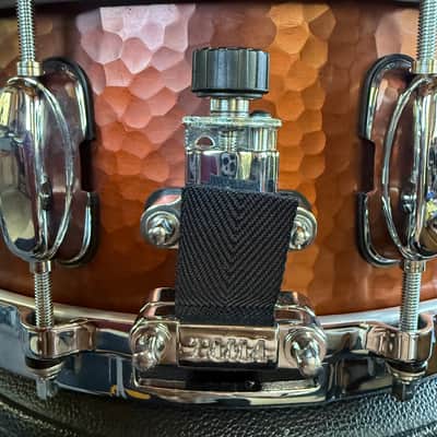 Tama Hand Hammered Copper Snare Drum 14x5.5 MIJ Japan Serial #00060 All Original image 5