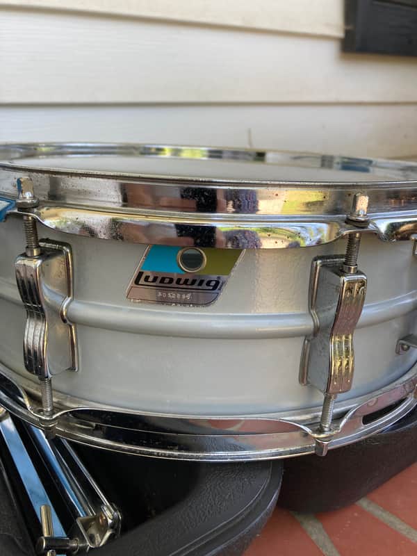 Ludwig Acrolite 5x14" 8-Lug aluminum snare drum, early 80's image 1