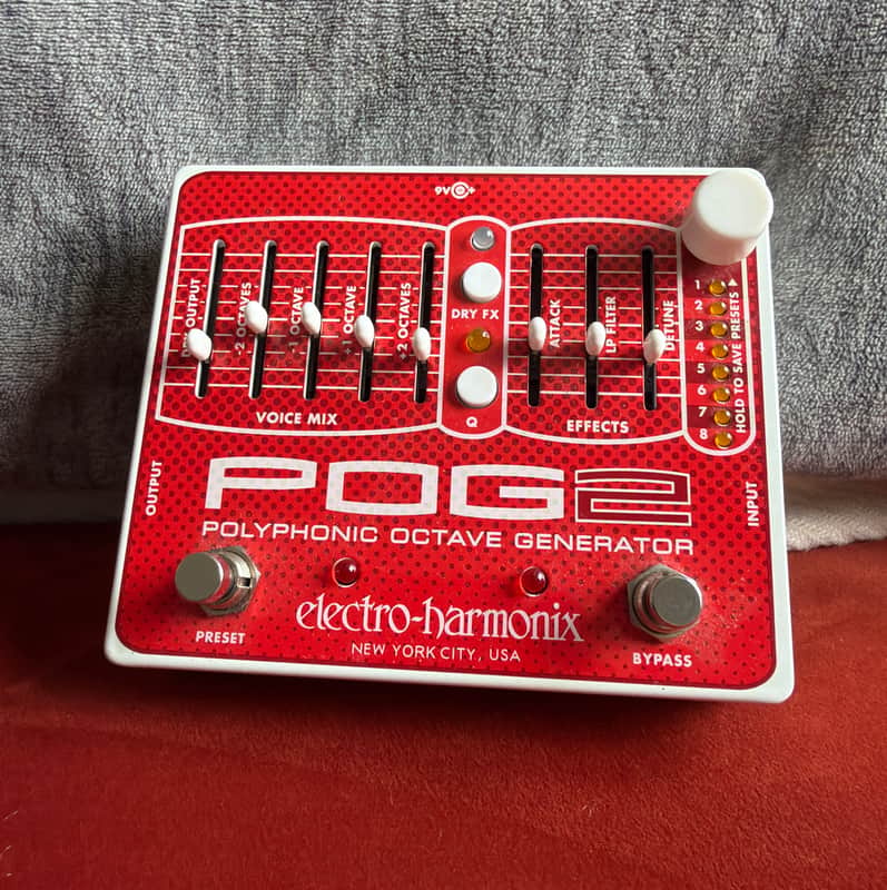Electro-Harmonix POG2 Polyphonic Octave Generator 2009 - Present - Red / White image 1
