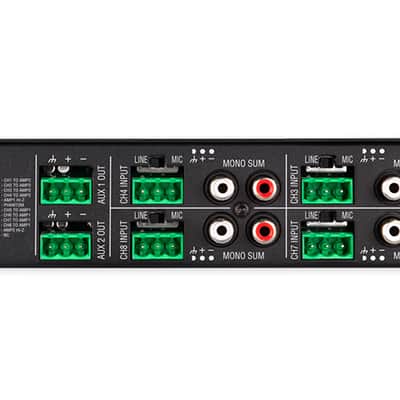 JBL CSMA280 Commercial/Restaurant 2 x 80w Amplifier 4ohm/8ohm/70V/100V, 8 inputs image 4