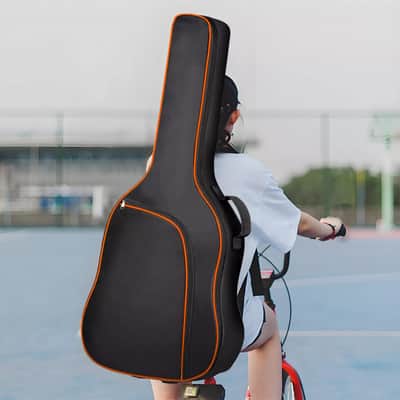 40" 41" Acoustic Guitar Gig Bag | Soft Padded Case with 5mm Thick Foam | Heavy-Duty Waterproof Oxford Material & Multiple Carrying Options image 6