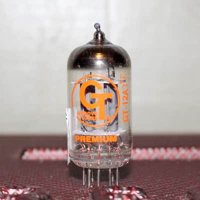 MULLARD 12AT7 REISSUE ECC81 LONG GRAY PLATE HALO GETTER TEST NOS+ FOR GROOVE TUBE GT-12AT7 image 1