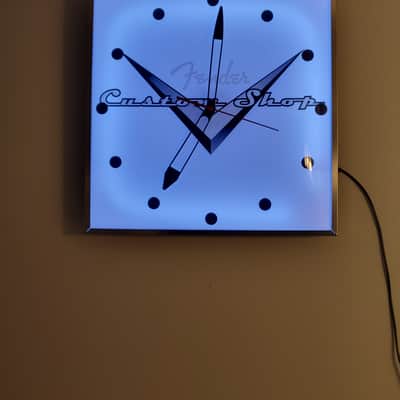 Fender Guitars Custom Shop Dealer Style Pam Light Up Clock Killer Cool Mancave, Bar, Garage Item image 3