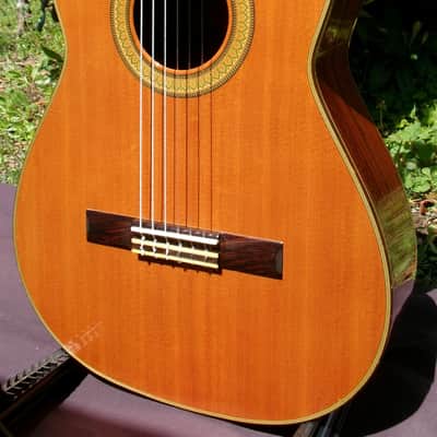 1981 K Yairi Classical Guitar Y505P Supervised by Saburo Nogami  - Natural+Deluxe Takabe Hard Case image 8