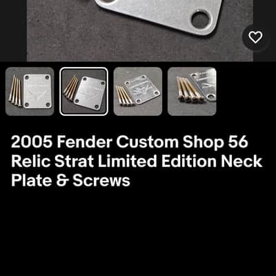 ギター fender mex roadworn 56`srelic neck plate ギター fender mex