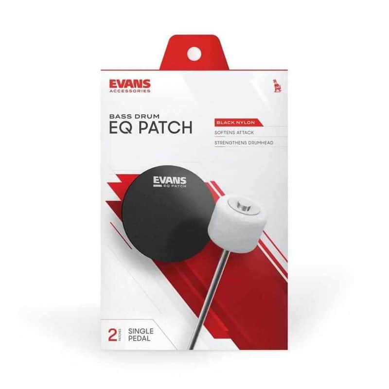 Evans EQ Single Pedal Patch, Black Nylon image 1