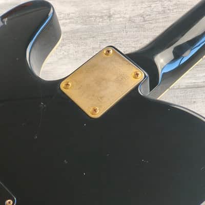 1992 Fernandes Japan TEJ-55 HS Contemporary Telecaster (Black/Gold) image 15