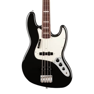 Fender Vintera III Early '70s Jazz Bass, Black w/ Deluxe Gig Bag image 1