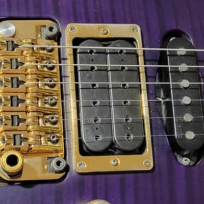 Ibanez EGEN18-TVF Herman Li Signature with Rosewood Fretboard 2008 - 2016 - Transparent Violet Flat image 4