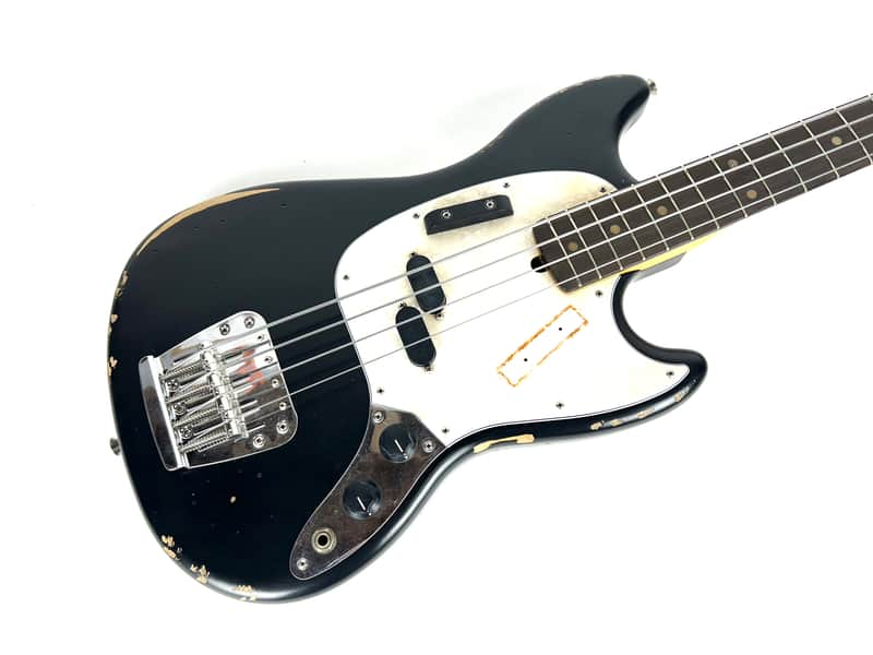 Fender JMJ Road Worn Mustang Bass 2026 - Black | Reverb