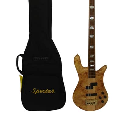 Spector Euro 4 LX 4-String Electric Bass Guitar, Poplar Burl Natural Gloss w/ Bag image 1
