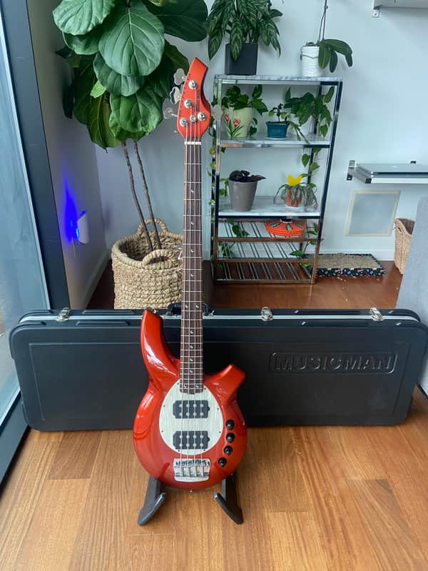 2003 Ernie Ball Music Man Bongo 4 HH - Lava Pearl image 1