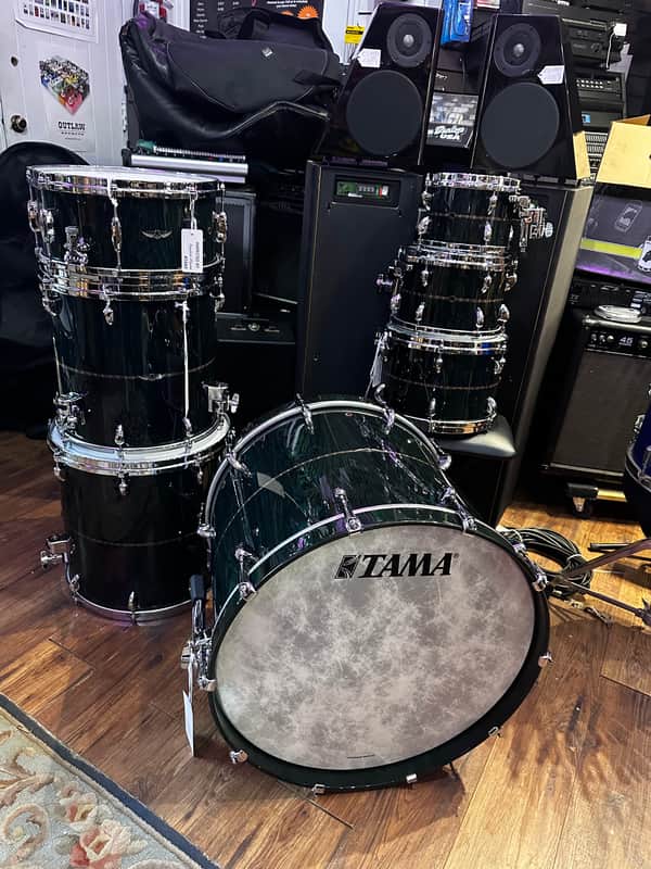 Tama Star 7Piece Shell Pack Bubinga Drum Set - Dark Green Cordia image 1