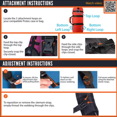Protec Padded Backpack Strap for Protec Cases Bild 5