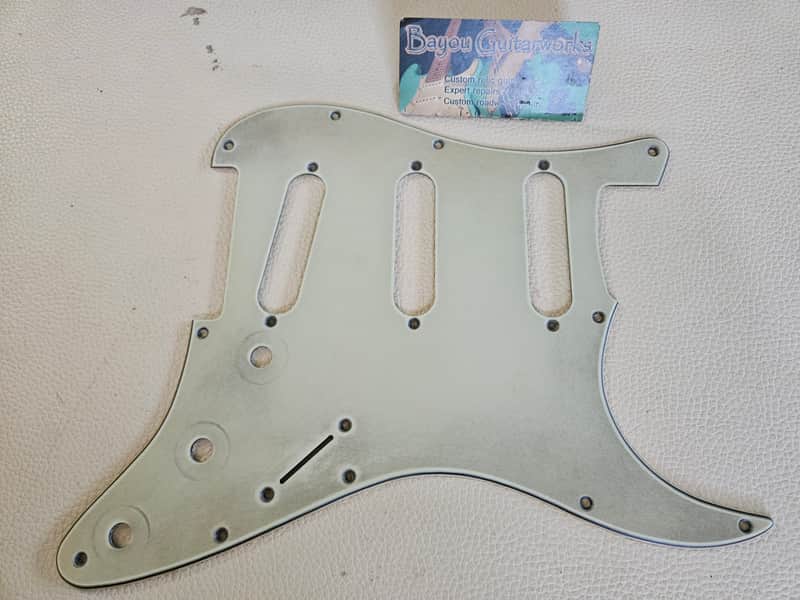 Fender Stratocaster Aged Relic 3 ply Pickguard Mint Green, 62  59-62 image 1
