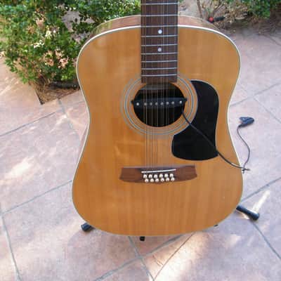 Aria AW 200T 1986 Natural 12-string Guitar Solid Top spruce +Pickup image 9
