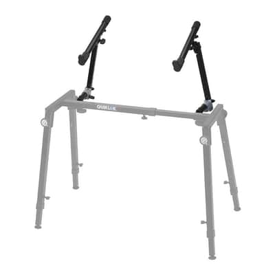 QUIK LOK WS-422 Fully Adjustable Add-On Second Tier for WS/421 Keyboard Stand - Heavy Duty Steel Dual Extension Arms with Adjustable Height, Depth, Angle, and Tilt, 75 lbs Capacity, Black image 3