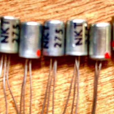 Genuine NOS Newmarket “Red Dot” NKT275 / NKT-275 Germanium Transistors: Qty 14 (7 pairs) image 2