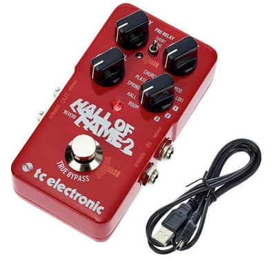 TC ELECTRONIC HALL OF FAME 2 RIVERBERO A PEDALE PER CHITARRA TRUE BYPASS TECNOLOGIA MASH + 3 SLOT TONEPRINT USB image 4
