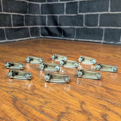 Tama Bass Drum Lugs – 1980s MIJ – Chrome – Vintage Japan‑Made Hardware – Classic Tama Durability & Precision (set of 10) image 7