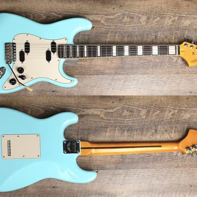 MyDream Partcaster Custom Built - Sonic Blue Split-Coil Dreamsongs image 1